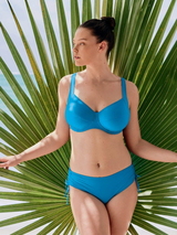 Rosa Faia Bademode Sibel atoll blau unwattierter bikini bh