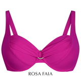 Rosa Faia Bademode Hermine pink star unwattierter bikini bh
