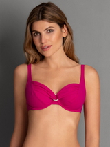 Rosa Faia Bademode Hermine pink star unwattierter bikini bh