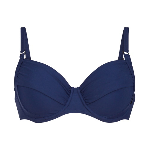 Rosa Faia Bademode Twiggy navy-blau unwattierter bikini bh