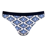 Rosa Faia Bademode Ebby blau/print bikini slip