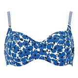 Rosa Faia Bademode Federica kobalt unwattierter bikini bh