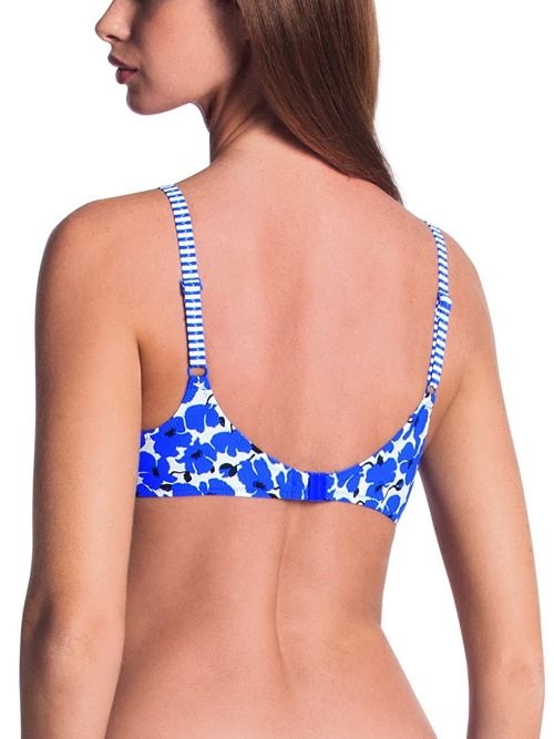 Rosa Faia Bademode Federica kobalt unwattierter bikini bh