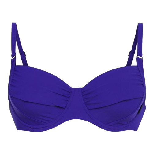 Rosa Faia Bademode Twiggy blau violett unwattierter bikini bh
