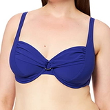 Rosa Faia Bademode Hermine blau violett unwattierter bikini bh