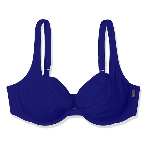Rosa Faia Bademode Hermine blau violett unwattierter bikini bh