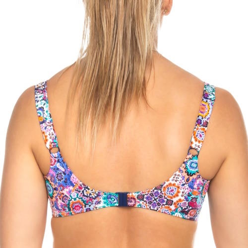 Rosa Faia Bademode Federica mehrfarbig/print unwattierter bikini bh