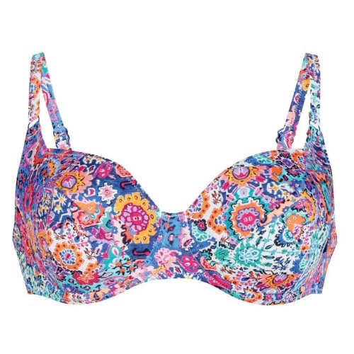 Rosa Faia Bademode Federica mehrfarbig/print unwattierter bikini bh