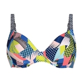 Rosa Faia Bademode Celine mehrfarbig/print unwattierter bikini bh