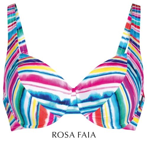 Rosa Faia Bademode Henny mehrfarbig/print unwattierter bikini bh