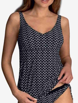 Rosa Faia Bademode Malaika schwarz/weiß tankini top
