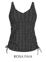 Rosa Faia Bademode Malaika schwarz/weiß tankini top
