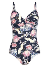 Rosa Faia Bademode Ebony navy-blau/print badeanzüge