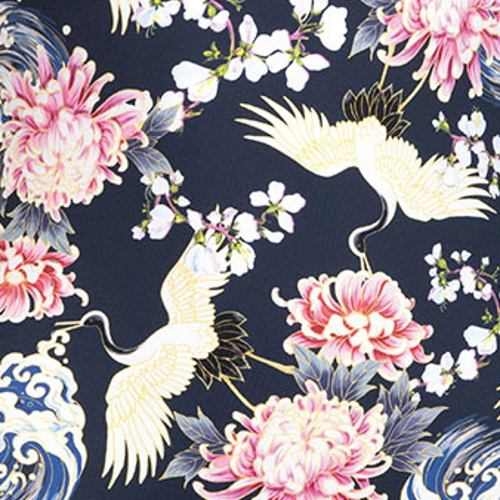 Rosa Faia Bademode Lorie navy-blau/print bikini slip