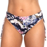 Rosa Faia Bademode Lorie navy-blau/print bikini slip