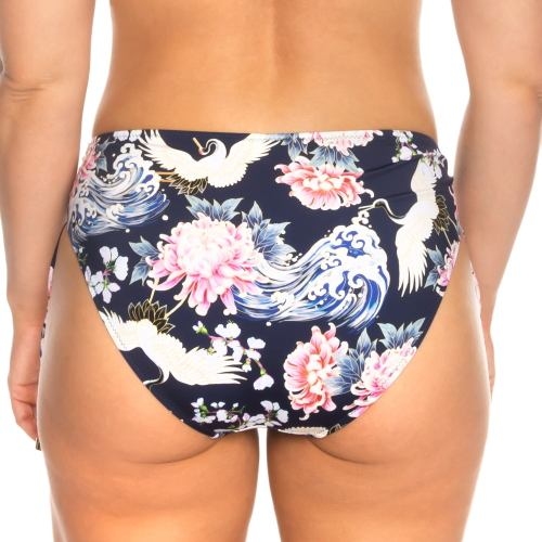Rosa Faia Bademode Lorie navy-blau/print bikini slip