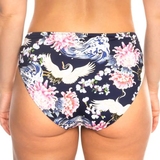 Rosa Faia Bademode Casual Bottom navy-blau/print bikini slip