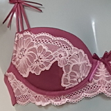 Sapph Rose Bertin pink vorgeformter bh