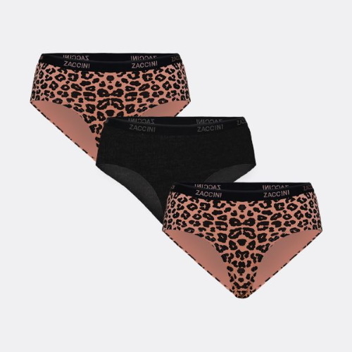 Zaccini Leopard orange/print hipster