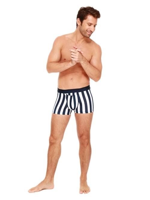 HOM Pierre navy-blau/weiß boxershort