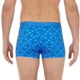 HOM Vauban blau/print boxershort