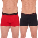 HOM Boxerlines schwarz/rot boxershort