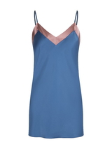 LingaDore Nacht Cedar Wood petrol slipdress