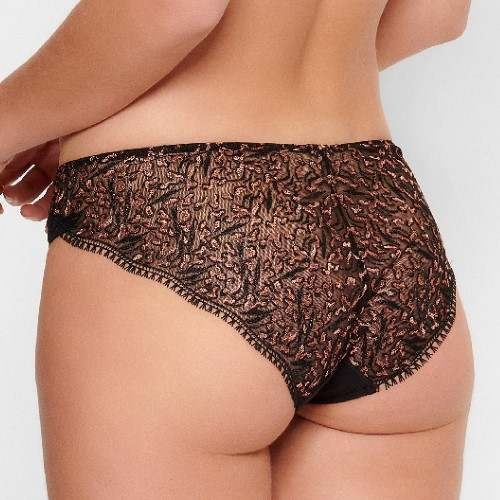 LingaDore In love with embroidery schwarz/kupfer slip