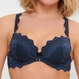 LingaDore Midnight Blue navy-blau push up bh