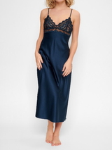 LingaDore Nacht Midnight Blue navy-blau slipdress