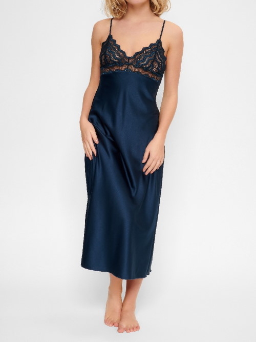 LingaDore Nacht Midnight Blue navy-blau slipdress