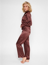 LingaDore Nacht Brown Dots braun pyjama