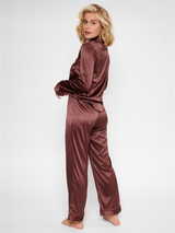 LingaDore Nacht Brown Dots braun pyjama