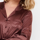 LingaDore Nacht Brown Dots braun nachtkleid