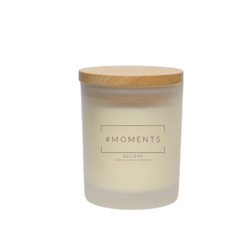 Momente Believe holz duftkerze