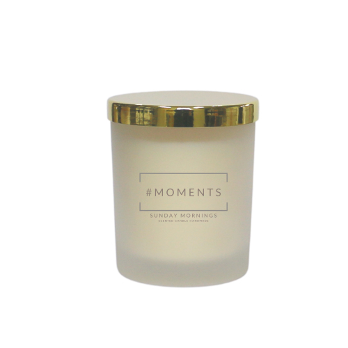 Momente Sonntagmorgens gold duftkerze