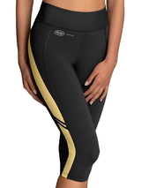 Anita Aktiv Sport Tights 3/4 grau/gelb legging