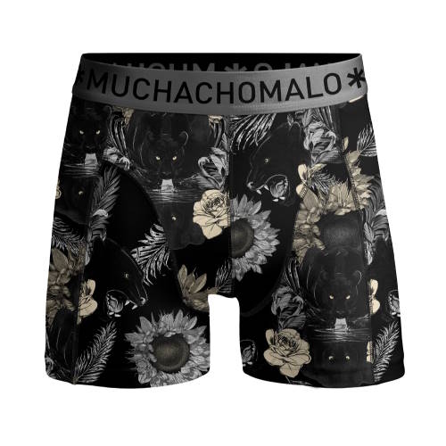 Muchachomalo Panther schwarz/print boxershort