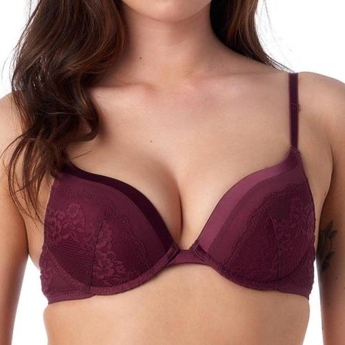 After Eden Marilyn magenta push up bh