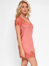 LingaDore Nacht Daily Satin pink nachtkleid