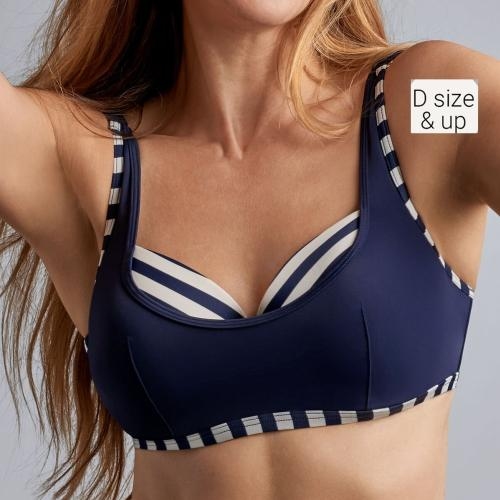 Marlies Dekkers Bademode Mariniere navy-blau/elfenbein gemoldefer bikini bh