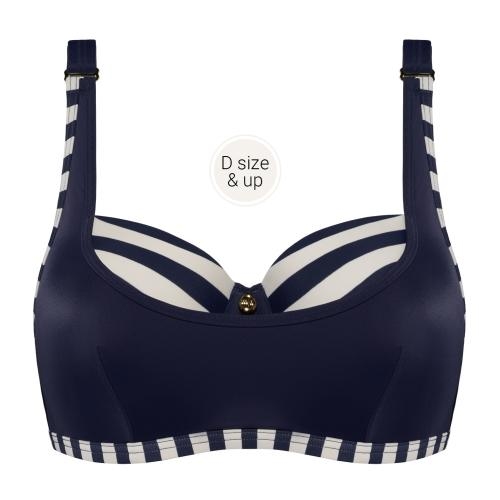 Marlies Dekkers Bademode Mariniere navy-blau/elfenbein gemoldefer bikini bh
