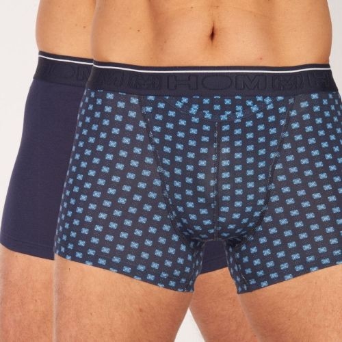 HOM Dominique navy-blau/print boxer short