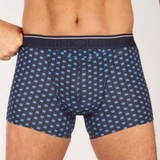 HOM Dominique navy-blau/print boxershort