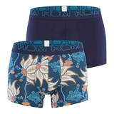 HOM Martin blau/print sport boxershort