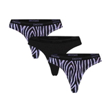 Zaccini Zebra schwarz/weiß string