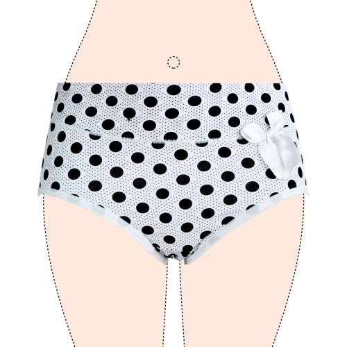 Gianvaglia Polkadot weiß/schwarz slip