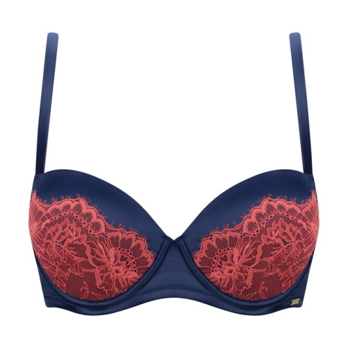 Sapph Ludivine navy-blau/pink vorgeformter bh
