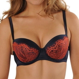 Sapph Ludivine navy-blau/pink vorgeformter bh