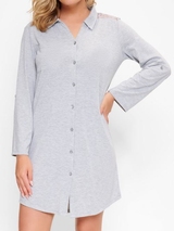 LingaDore Nacht Faded Rose faded grey nachtkleid
